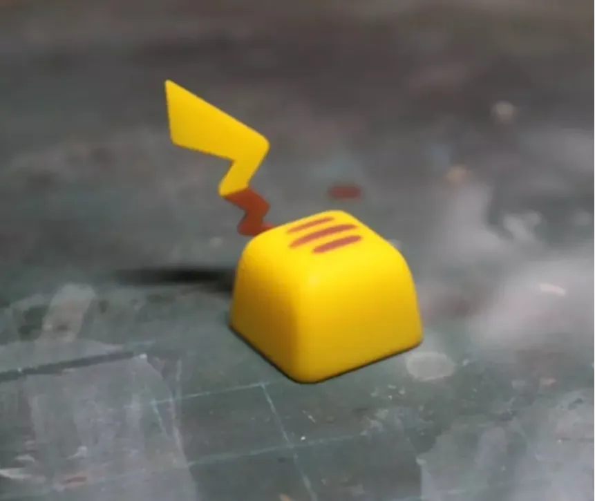 Keycap do Pikachu eletrizante- Pokémon acessórios