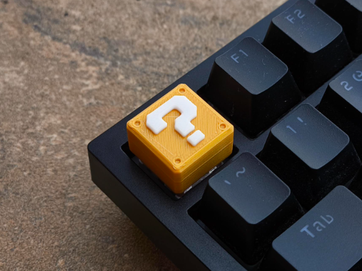 KeyCap Bloco do Super Mario - Mario KeyCaps